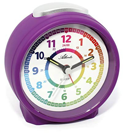 Atlanta Kinderwecker Mädchen ohne Ticken Analog Lila - 1999-8