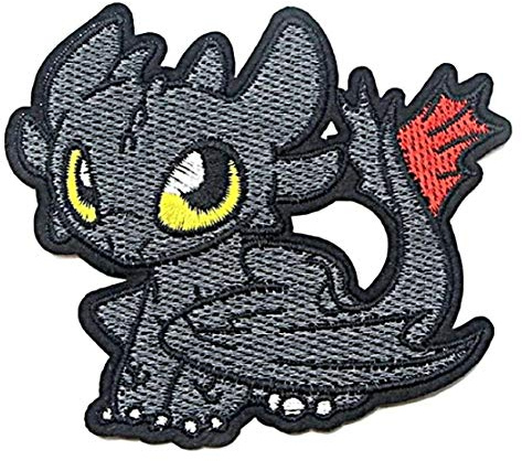 The King of Dragons Cartoon Character Embroidered 3 1/2 Tall Patch