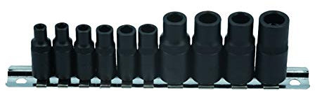 Laser 7901 Tap Socket Set 3/8D, 1/4D 10pc