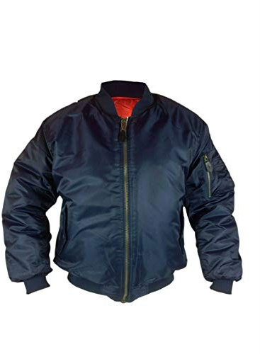 Gillicci Mens Heavy Padded MA1 Type Army Biker Doorman Bomber Jacket Coat S-5XL (Navy Blue, Small)