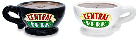 Silver Buffalo Friends Central Perk Mugs Ceramic Salt and Pepper Shaker