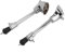 banapoy Anti-Rost-Bassdrum-Bein, Bass-Drum-Füße Langlebig 2-teilig Anti-Rutsch-Funktion für Trommelfüße, Silber, Stahl, 26 * 7 * 5 cm/10,2 * 2,8 * 2 Zoll, 16 mm, 2 * Trommelbein, Drum Accessory