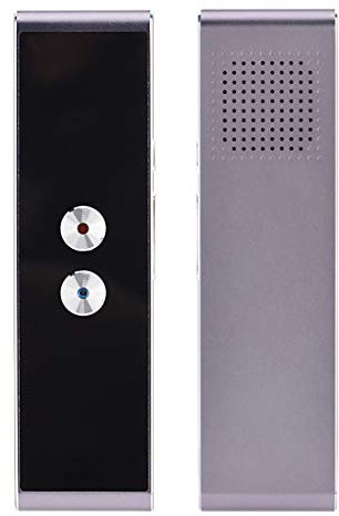 Traductor de idioma portátil LLD T8 + Translator Smart Voice Smart Travel Travel Tiempo real Tiempo real Translator Máquina de traducción 40 idiomas Traductor (negro) Auriculares estéreo de traducción