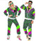 W WIDMANN MILANO Party Fashion - Kostüm Trainingsanzug Party Animal, 80er Jahre Outfit, Jogginganzug, Retro Style