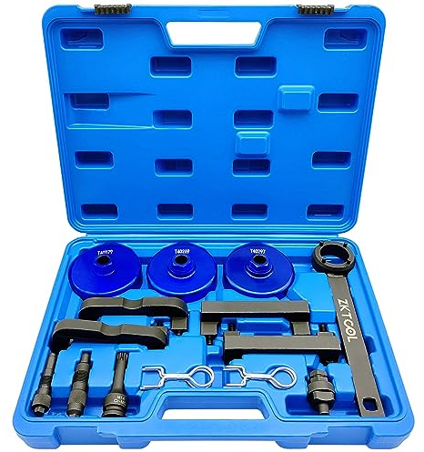 ZKTOOL Aufgerüstete Version Nockenwellen-Ausrichtung Verriegelungs-Zeitwerkzeug-Kit für VW Audi A6L 2.4 2.5 2.8 3.0T 3.2 4.2, Touareg Q7 Porsche 3.0T, Werkzeuge zur Motorsteuerung und Arretieren