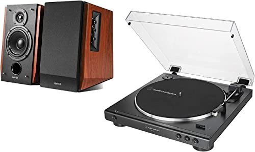 Edifier R1700BT Active Bluetooth Speakers and AT-LP60X Turntable Package Exclusive Set by Digitalis Audio…