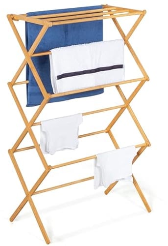 IDMarket - Séchoir à Linge accordéon Bambou Rita