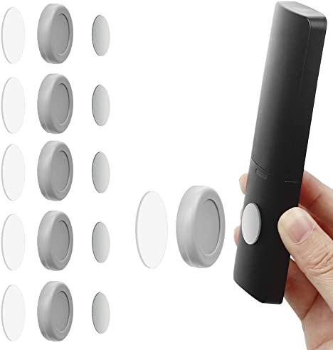 magnetischer Fernbedienungshalter, Wandhalterung, lochfreier Telefon-Auflade-Organizer, Aufbewahrungsbehälter für Zuhause, Büro, Schule, Aufbewahrung – starker Magnet, sicherer Halt (5pcs, Grau)