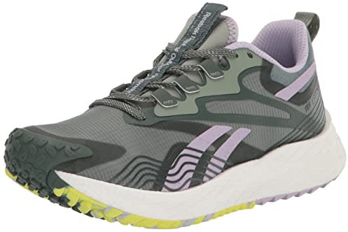 Reebok Womens Foatride Energy Lace-Up Running & Training Shoes, Harmony Green/Chalk Green/Purple Oasis, 37 EU