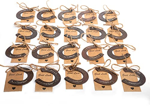 Wonder Care WC Lucky Horseshoes Western Weihnachtsdeko Hochzeitsgeschenke Rustikales Hufeisen Mini Horse Decor Party Western Party Dekorationen (Horseshoe 20 pcs)