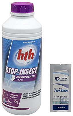 HTH Stop-Insect Liquide - 1L | Répulsif Insectes + 10 Tests HPS OFFERTS 6 en 1