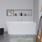 DURAVIT Eck-Badewanne aus Acryl Standbadewanne DuraDelfi (Ecke rechts) in Weiß 150x75 cm Füllmenge: 226 l Acrylwanne inkl. Zubehör Wanne für 2 Personen Optimale Wärmeisolierung