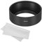 PATIKIL 43mm Lens Hood, Standard Focus Frosted Surface Anti-reflective Inside Hood with Cleaning Cloth for Camera Lens, Black for Nikon, for Fujifilm, for Pentax, for Leica