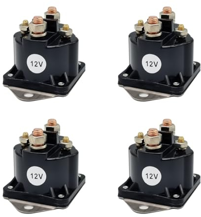 Lot de 4 relais solénoïdes de treuil 12 V de rechange pour WARN XD9000 XD9000i XD, XCi, 9.5ti, 72631, 28396, 440262, 546-033, WS487, 15400, SAZ4201GL