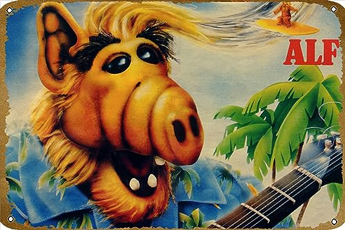 TV-Show, Alf Poster Metall Blechschild Vintage Chic Kunst Dekoration Wandkunstdruck Poster Wanddekoration 20,3 x 30,5 cm