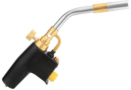 Skyplanet MAPP Propane Torch, Gas Torch Heavy Duty Plumbing Soldering Brazing Blow Torch for Welding,Multi Purpose High Intensity Trigger Start Torch Hot Turbine Flame for Barbecue, Brazing, Welding