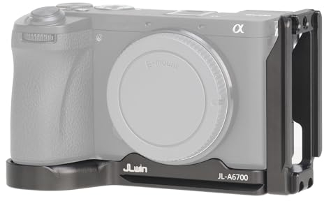 FOTGA Piastra a sgancio rapido Piastra a sgancio rapido verticale con angolo a L Staffa a L per fotocamera Sony A6700 (ILCE-6700), compatibile con DJI Ronin RS2/RSC2/RS3/RS3 Pro/RS3 Mini Gimbal Stabil