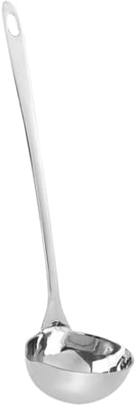 Cuillère à Bec en Acier Inoxydable - Louche Avec Bec Verseur avec Porte-Cuillère, Louche de Service pour Portions et Sauce