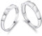 LEGENTLISUR Paar Ringe,Verstellbarer Ring,Verlobungsring Ehering aus 925er-Sterlingsilber,AAA-Zirkon,für Damen und Herren,Hochzeit und Valentinstagsgeschenk(Platin)