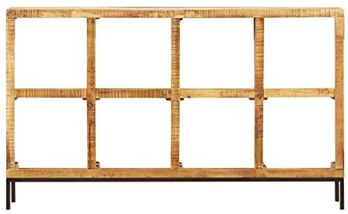 KTHLBRH Wohnzimmerschrank Esszimmerschrank Anrichte Sideboard 160 x 25 x 95 cm Mangoholz Massiv für Küche, Wohnzimmer, Aufenthaltsraum