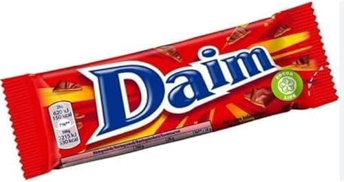 Daim Chocolate Bar 28g × 60 Swedish Chocolate Bar Tasty And Twisty Treat Gift Hamper, Christmas,Birthday,Easter Gift