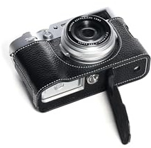 TP Original Kameratasche für Fujifilm X100VI aus echtem Leder, handgefertigt, Schwarz