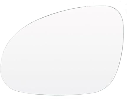 Außenspiegel Glas Auto Links Rechts Seite Rückspiegel Weiß Glas Erhitzt Für VW Für Golf 5 Für MK5 Für Jetta Für Passat Für B6 2006-2009 Seitentür-Rückspiegel Glas (Farbe : Left)