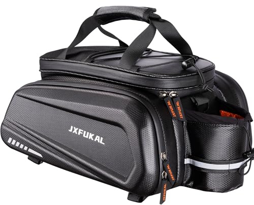 JXFUKAL Bike Bags for Bicycle Rear Rack - 9.5L/17L/40L Hard Shell Ebike Bag