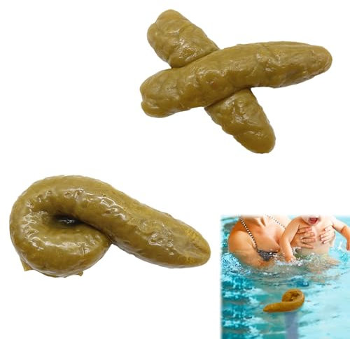 Fake Kacke,Falsch Poop,Gefälschter Poop,Realistische Gefälschte KackhaufenTurd,Ganz Große Kacke Scheiße Tricky Toys Prank Requisiten für Halloween April Fools,2 Stücke