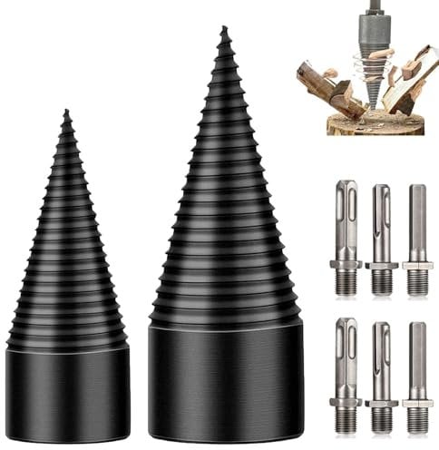 Festberg Bohrer Holzspalter Original Mit 3 Griffen, Festberg Bohrer Holzspalter-32/42/50mm, Festberg-Bohrer Holzspalter Bohrer, Festberg Bohrer Set, Festbergbohrer Holzspalter (32+42)