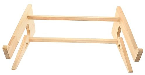 Angoily Porte Ordinateur Portable Bois Support pour Surélever Ordinateur Portable Rehausseur De Bureau