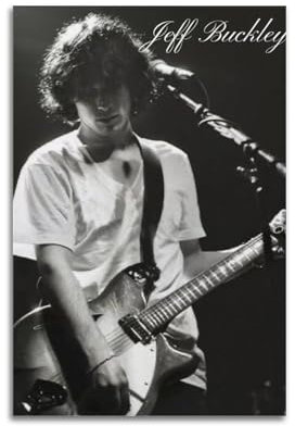 Jeff BuckleyHd Charakter-Poster, Star-Sänger, Sportler, Druck, Signatur, Leinwandgemälde, Ölgemälde, Poster, Wandkunst, Mosaikgemälde, Dekoration, Zuhause, Schlafzimmer, Büro, 30 x 45 cm, ungerahmt,