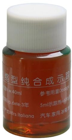 UV Dye Leak Detector - 40ml Fluorescent Detection Agent | Engine Coolant Dye, Effective for Oil Leaks, Automotive Hoses, Air Conditioning, Water Pumps