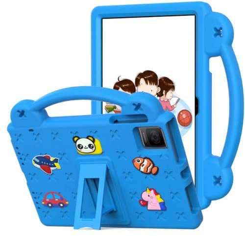 DuaTang Funda para niños compatible con tablet TCL Tab 10 Gen 2 de 10.4 pulgadas 2023, a prueba de golpes, ligera, con soporte y funda con asa para TCL Tab 10 Gen2 de 10.4 pulgadas, color azul cielo