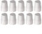 Home Plumbing Radiator Valve Covers 4-10pc White ABS Plastic Easy Push-Fit Replacement Covers Child Pet Safe(10pc)
