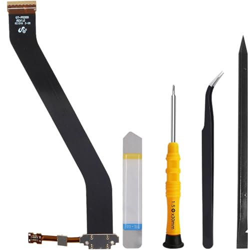 ZHUROUPU USB Charging Port Flex Cable Replacement for Samsung Galaxy Tab 3 10.1 2013 GT-P5200 5210, Replacement USB Dock Connector with Microphone for Galaxy Tab 3 10.1 P5200 5210 with Repair Tools
