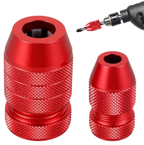 2Pcs Drill Depth Stop Collar Set, Adjustable Aluminum Alloy Drill Bit Positioner Locator ((5/64-3/16 & 15/64-7/16), Precise Drilling Depth Stopper for Woodworking, Tile, Metal & Plastic