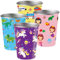 Vasos de acero inoxidable para niños, 350 ml, juego de 4 vasos infantiles para niños y niñas, tazas de acero inoxidable con 4 diseños de dibujos animados: unicornio, dinosaurio, sirenas, transporte