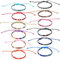 Larrel 12Pcs Woven Bracelet, Handmade Surfer Bracelets Adjustable Braided String Friendship Bracelet Boho Bracelets Anklets for Men Women (Multicolor)