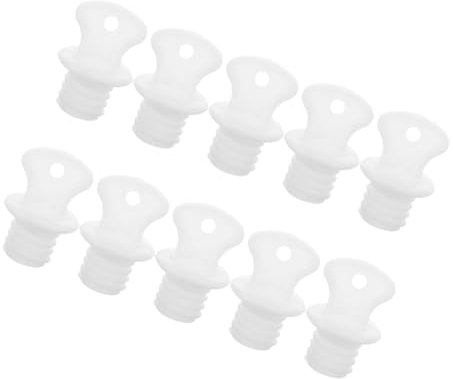 KOMBIUDA 10 Piezas De Tapa De Botella De Agua Caliente Sello De Tope Pieza De Repuesto Tapón De Bolsa Cubierta De Botella De Agua Caliente A Prueba De Fugas Plástico