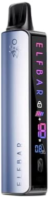 Elfbar Elfa Master – 850 mAh Vape Basisgerät, kompatibel: Elfa & Lost Mary Pods, Display, regelbare Leistung - Kein Liquid, kein Nikotin enthalten - Glacier Blue