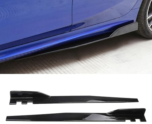 YYRTTDM Auto Seitenschweller für Audi A5 Coupe F5 2016 2017 2018 2019, Seitenrock Flügel Diffusor Anticrash Bodykit, Auto Zubehör,Bright Black