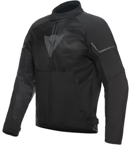 DAINESE - Ignite Air Tex Jacket, Summer Motorcycle Jacket, Mesh Fabric, Men's Motorcycle Jacket, Soft Protections, Black/Grey, 58