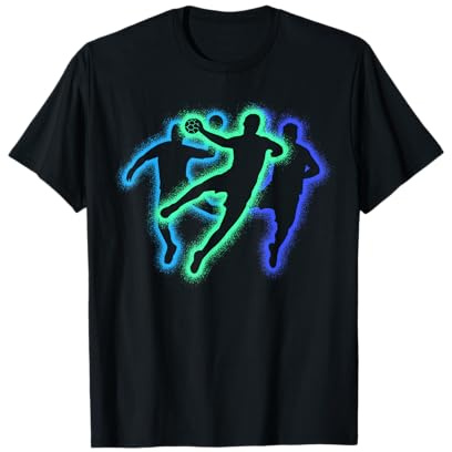 Handballspieler Handballer Silhouetten Jungen Handball T-Shirt