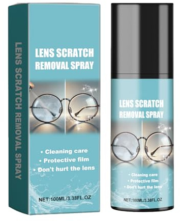 Brillengläser Entfernung Kratzern Spray,Linsen-Kratzer-Entferner-Spray,Brillen Reinigungsspray,Brillenglas Reparatur Sprays,Lens Scratch Removal Sprays,100ml