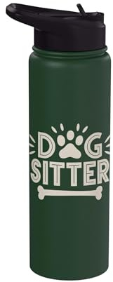 Dog Sitter Dog Bone Print Dog Bone Fun Stainless Steel Insulated Water Bottle