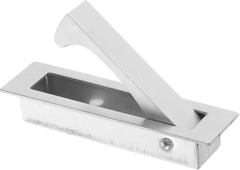 COOPHYA Maniglia Porta Filo Muro in Acciaio Inox Argento, Design Incasso | Armadio e Cassetto, Anti-ruggine ad Alta Durezza, Presa Comoda e Stile Nascosto