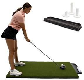5' x 5' Dura-Pro Plus Deluxe Residential Golf Hitting Mats Make All Other Golf Mats Obsolete, Free Golf Ball Tray & Tees. Family Owned Since 1997, As Seen on The Golf Channel.