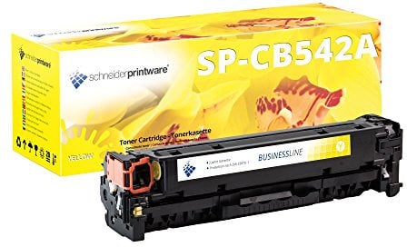 Schneider Printware Toner | 40% höhere Druckleistung | als Ersatz für CB542A 125A Gelb für HP Color Laserjet CM1312nfi MFP CP1210 CP1215 CP1217 CP1510 CP1514n CP1515n CP1518ni