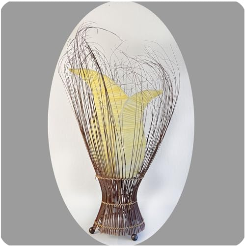 Simandra Deko-Leuchte Stimmungsleuchte Stehleuchte Tischleuchte Tischlampe Bali Asia TULPE klein 60 cm Color Weiß